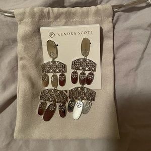 Kendra Scott Emmet Filigree Silver Earrings